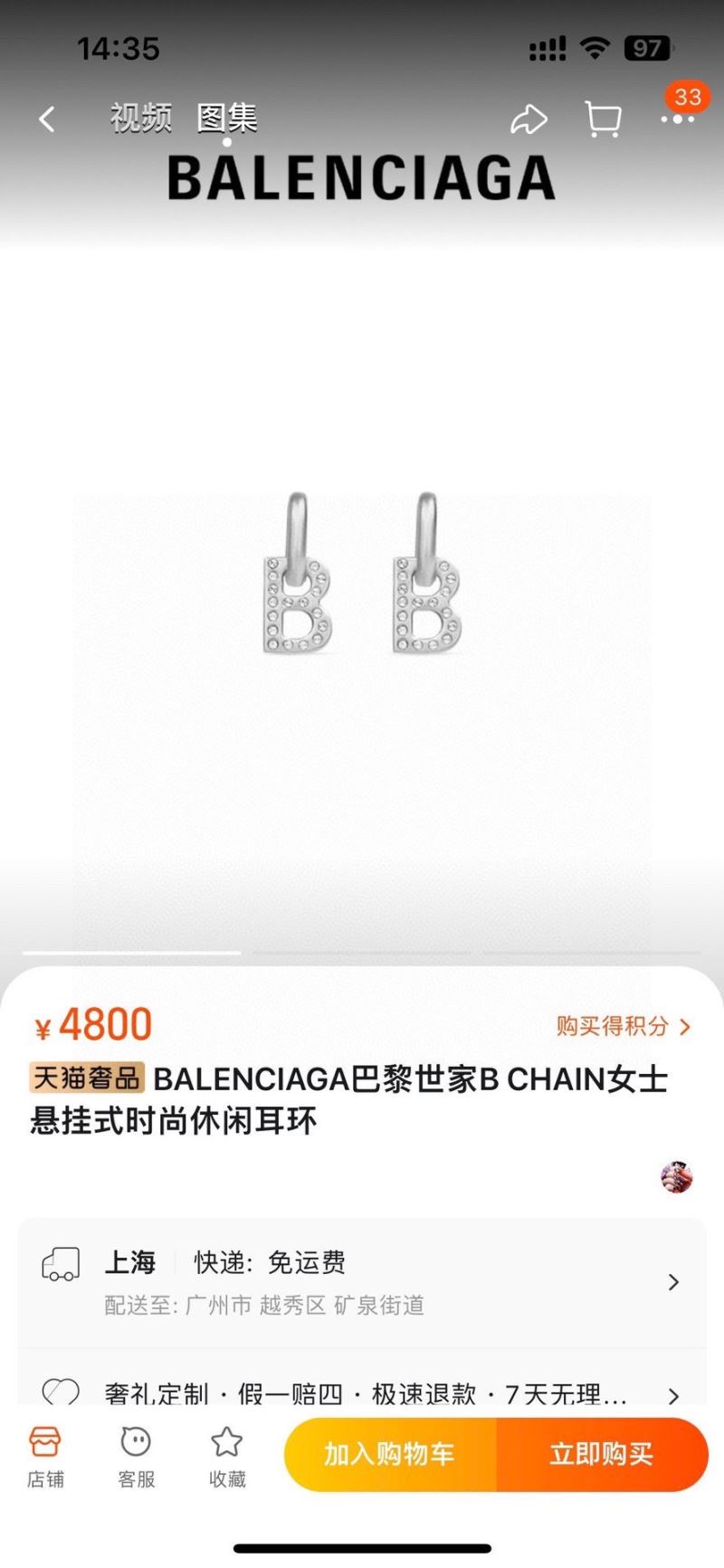 Balenciaga Earrings